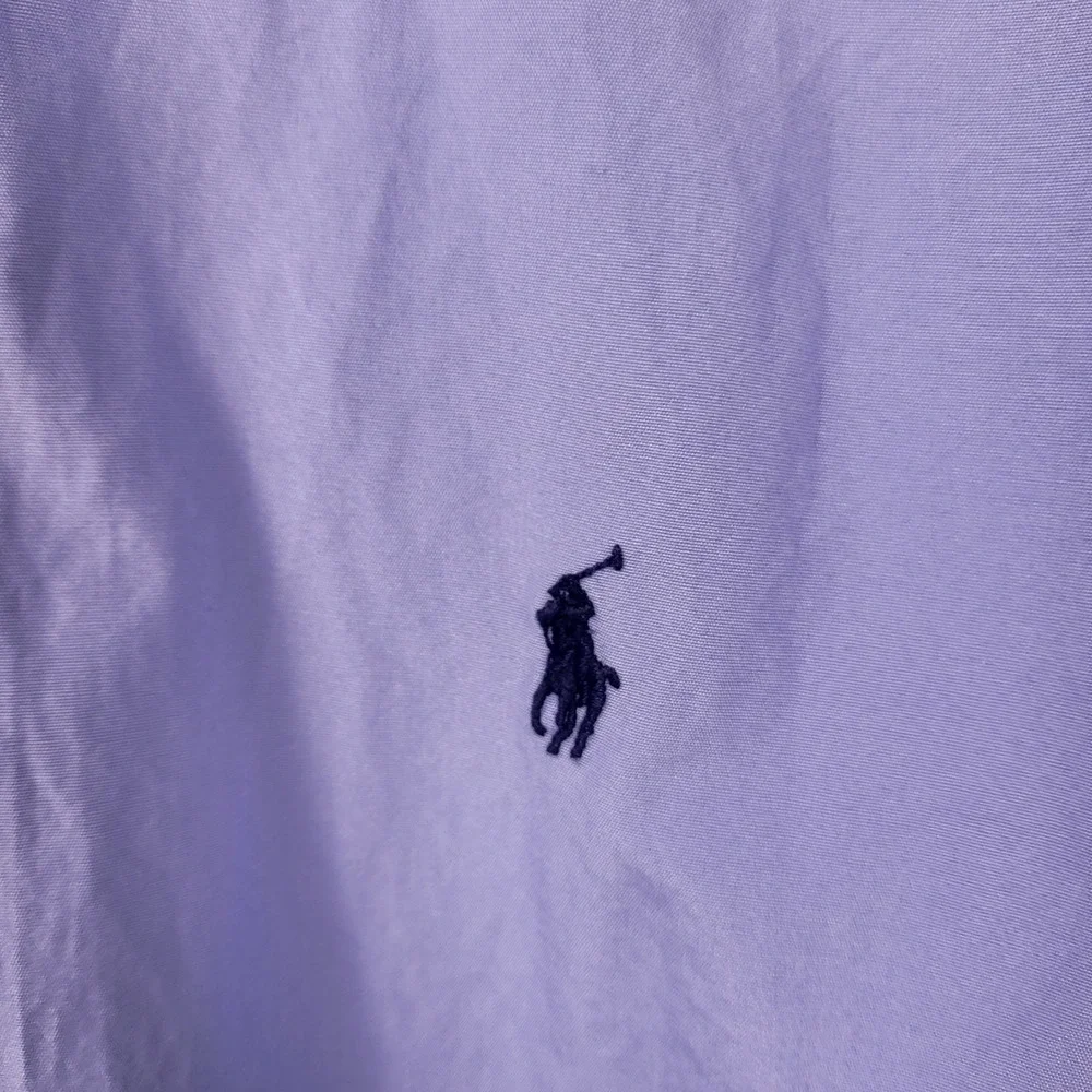 Ralph Lauren Custom Fit Dress Shirt Button Down Long Sleeve Blue Mens Large - Picture 4 of 8